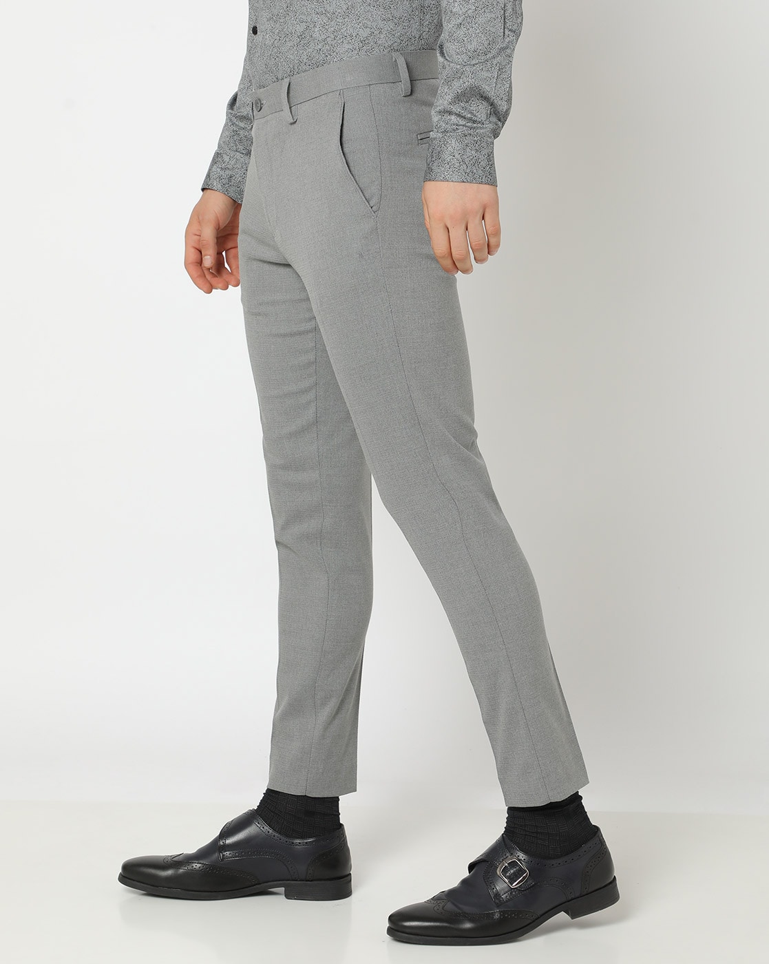 Grey Marl Skinny Suit Trousers | New Look