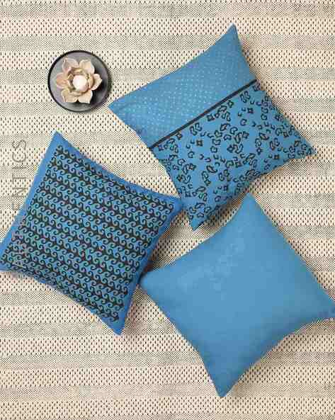 Indie Picks Set of 3 Handblock Printed Cushion Cover 16" x 16"