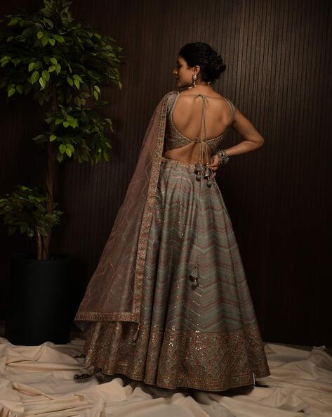 Sabyasachi on sale grey lehenga