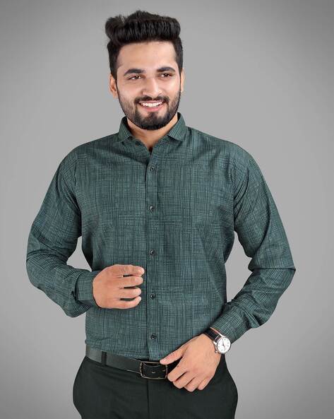 Dark green hotsell shirt online