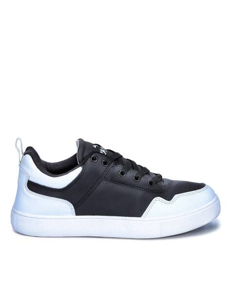Round-Toe Lace-Up Sneakers