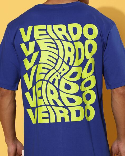 Oversized Royal Blue Graphic Tshirt – Veirdo