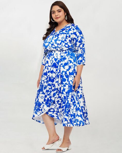 Buy Blue Dresses for Women by MELON Online | Ajio.com