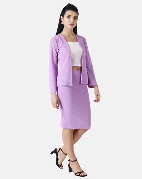 Original Purple Claw Sleeve Waist Hepburn Mermaid Skirt suit set Lora   GOOD GIRL REBEL