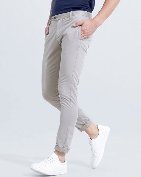 Buy Grey Trousers & Pants for Men by SNITCH Online