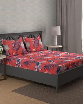 home expressions usa Double Size Bedsheet with 2 Pillow Covers-picture-46