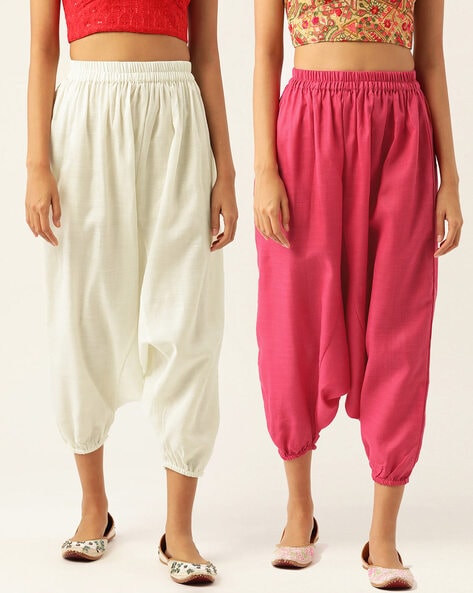 Amazon.com: virblatt - Harem Pants for Women | 100% Cotton | Drop Crotch Pants  Women Aladdin Pants Women Genie Pants Palazzo Ninja - Kunstvoll Black S/M :  Clothing, Shoes & Jewelry