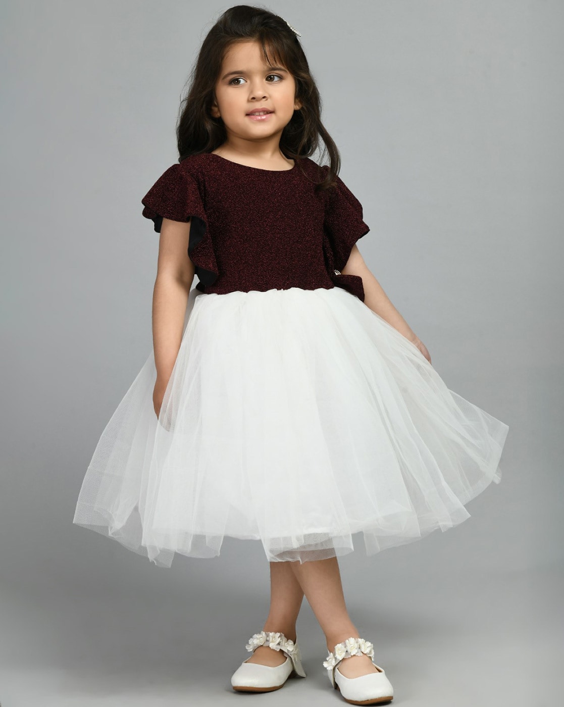 White and wine on sale flower girl dresses