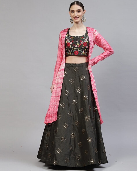 Buy Lehenga Shrugs With Dupatta Online in India - Etsy