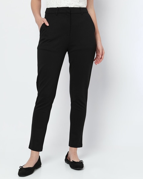 Buy Purple Trousers & Pants for Women by VAN HEUSEN Online | Ajio.com