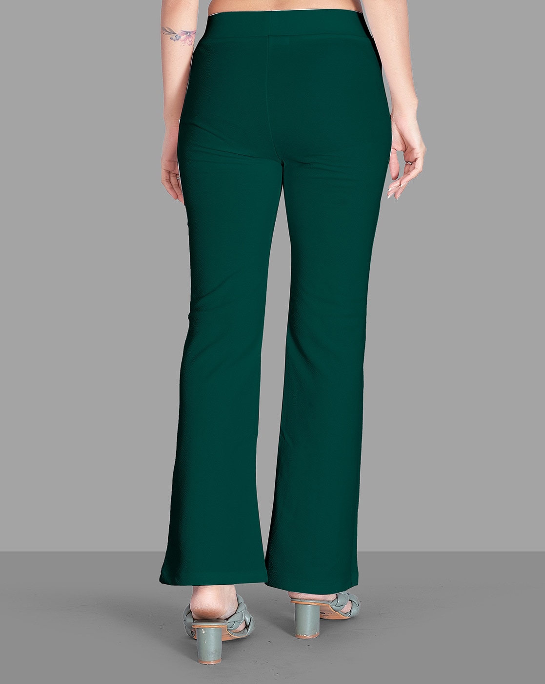 New-design Flare Leg Solid Pants (Color : Mint Green, Size : M) : Buy  Online at Best Price in KSA - Souq is now Amazon.sa: Fashion