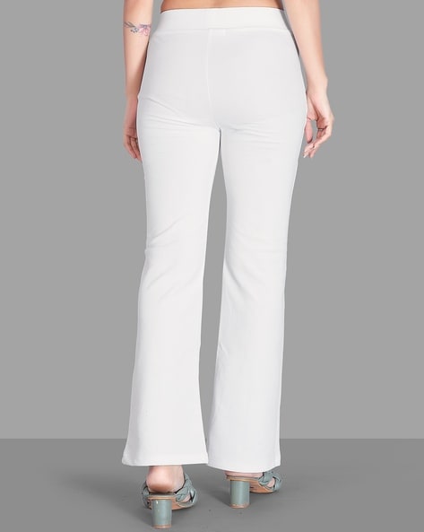 Sport Fashion (white)High Waist Flare Pants Women Office Ladies Elegant  Long Pant Solid Wide Leg Bell-Bottom Trousers WEF @ Best Price Online |  Jumia Kenya