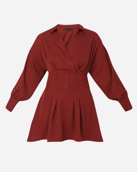 Wrap Dress Brick Red Maxi Dress Buy Fired Brick Dresses For Women