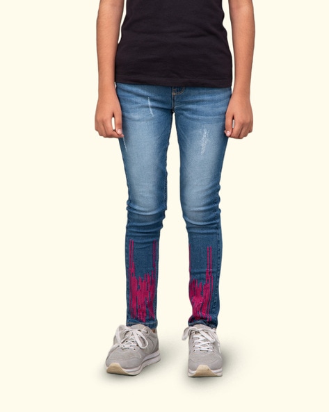 Buy Blue Jeans & Jeggings for Girls by ZALIO Online