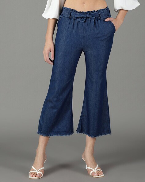 DENIM EFFECT CULOTTES - Blue / Indigo | ZARA United States