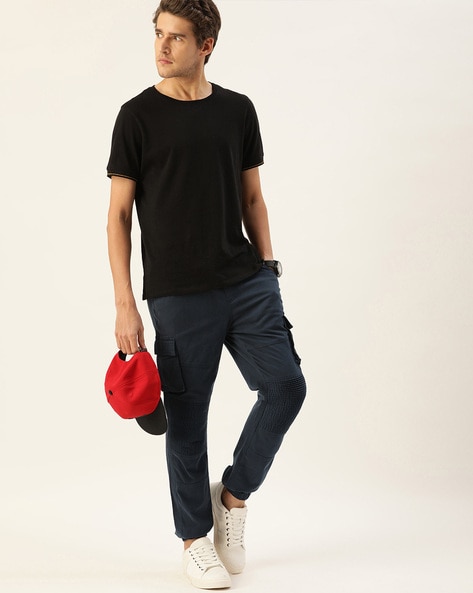 Buy Navy Trousers & Pants for Men by BENE KLEED Online