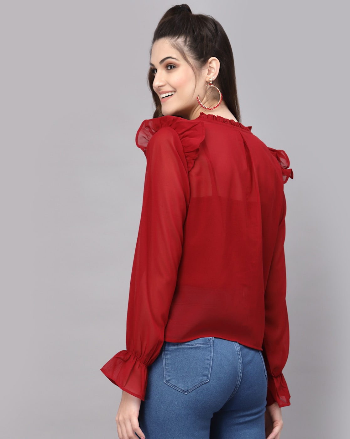 Buy Maroon Tops for Women by AAYU-ALL ABOUT YOU Online