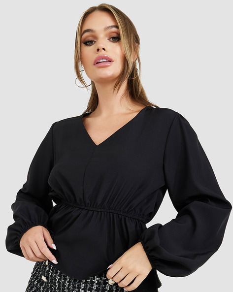 Buy Black Tops for Women by Styli Online