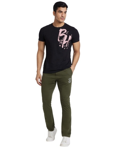 Buy Khaki Trousers & Pants for Men by Being Human Online | Ajio.com