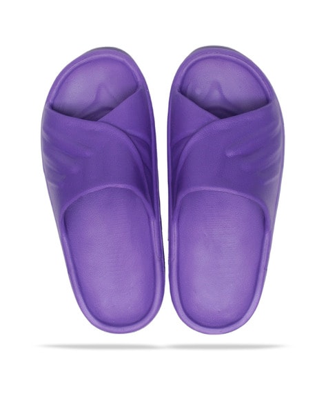 Womens discount purple sliders