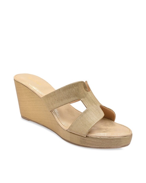 Buy Gold Heeled Sandals for Women by ROCIA Online Ajio