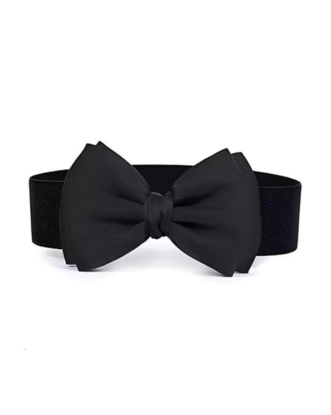 Black 2024 bow belt