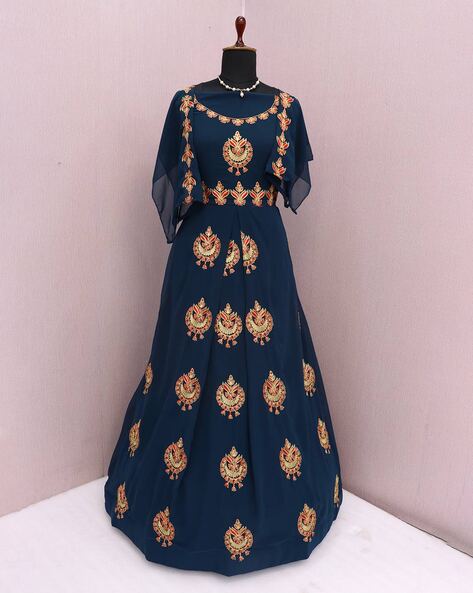 Buy Blue Slit Style Pakistani Anarkali Suits for Women Salwar Online in  India  Etsy