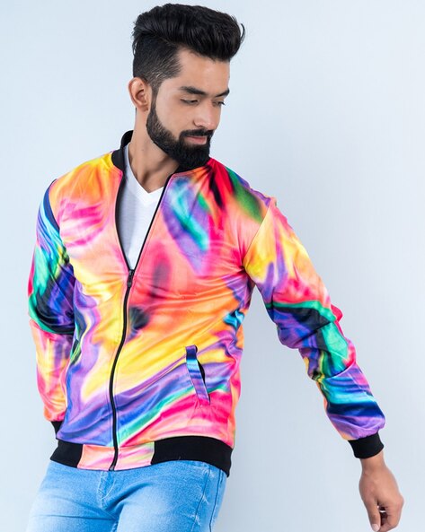 Buy Rainbow Jacket Raincoat Shell Sport Windbreaker Multi Color Block  Weater Report Vintage Hipster Hooded Men L Large Online in India - Etsy