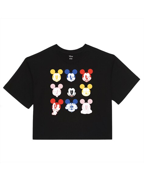 Buy Black Tshirts for Women by Disney By Wear Your Mind Online