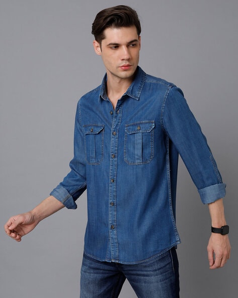 Buy Blue Shirts for Men by Prototype Online