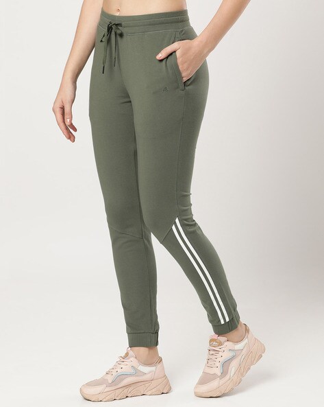 Buy Women's Super Combed Cotton Elastane Stretch Slim Fit Joggers