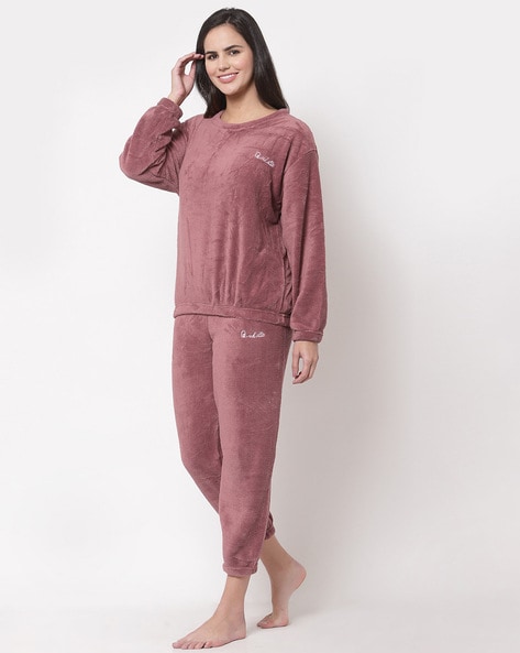 Velour pyjamas discount