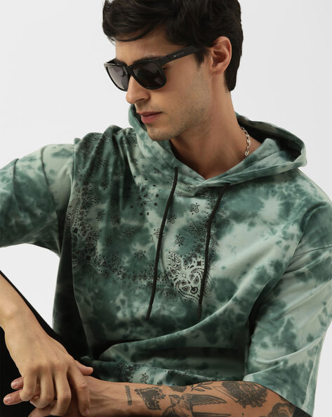 Tie & Dye Extra Slim Fit Hooded T-Shirt