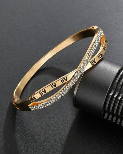 14K Personalized Roman Numeral Bangle Bracelet – FERKOS FJ