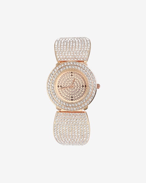 Haute Sauce HSWC1084 Stone-Studded Analogue Watch