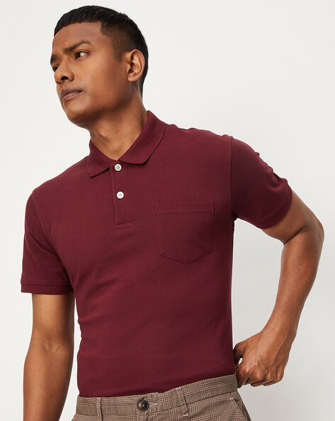 Mens hotsell maroon polo