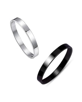 om jewells Pack of 2 Stainless Steel Kadas-picture-25