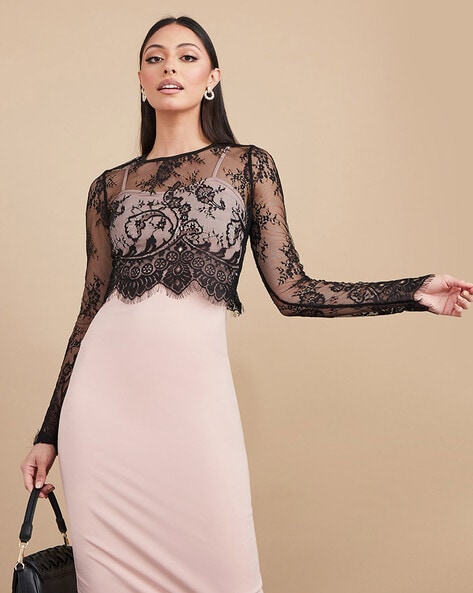 Buy Miss Chase Women Black & White Striped Bodycon Dress - Dresses for  Women 4882302 | Myntra