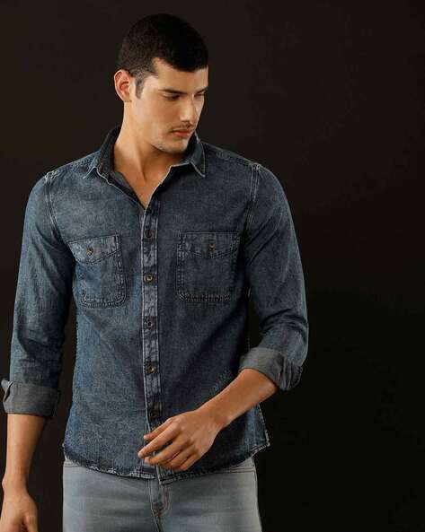 Buy Blue Shirts for Men by LC Waikiki Online | Ajio.com