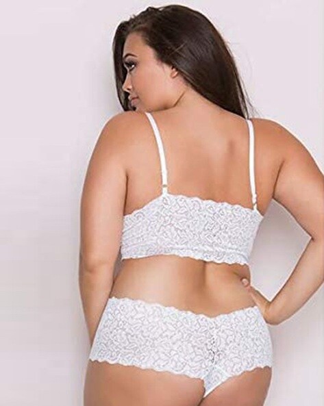 Buy White Lingerie Sets for Women by ALAMPAR Online