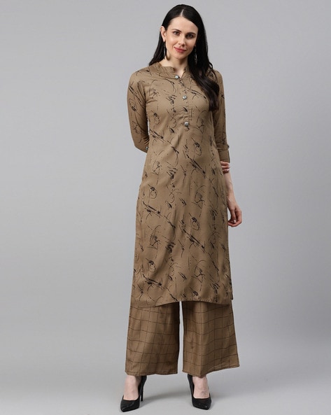 Buy Teal Blue Kurta Suit Sets for Women by NEHAMTA Online | Ajio.com