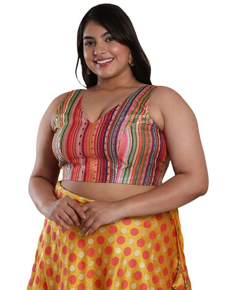 Buy Blouse Plus Size Online In India -  India