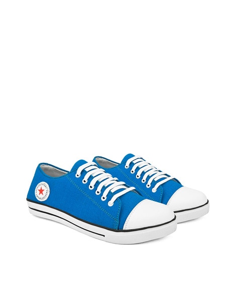 Blue Canvas Shoes for men