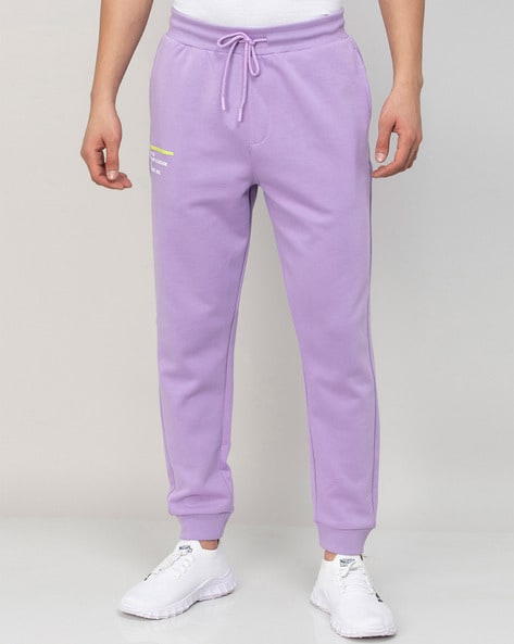 Buy Lavender Track Pants for Men by BOSSINI Online | Ajio.com