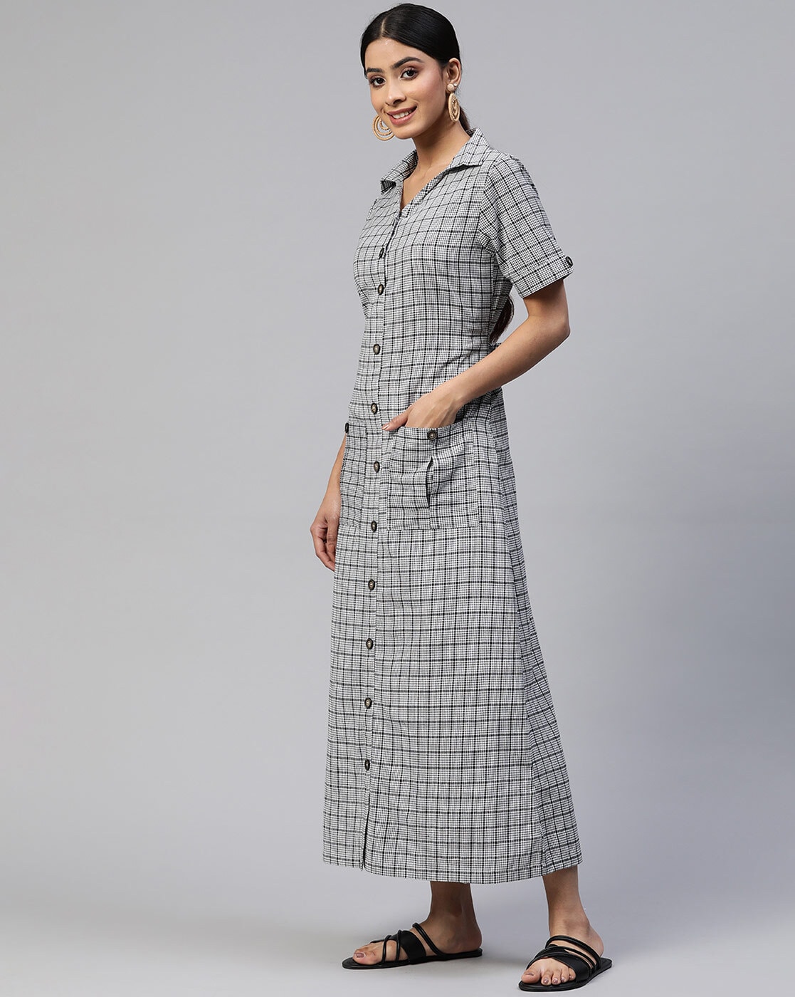 Buy Off white Dresses for Women by COTTINFAB Online