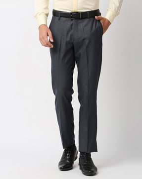 Buy Black Trousers & Pants for Men by CODE BY LIFESTYLE Online