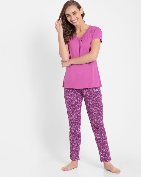Buy Lavender Pyjamas & Shorts for Women by JOCKEY Online