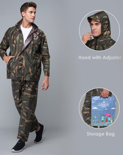 Camo rainwear sale