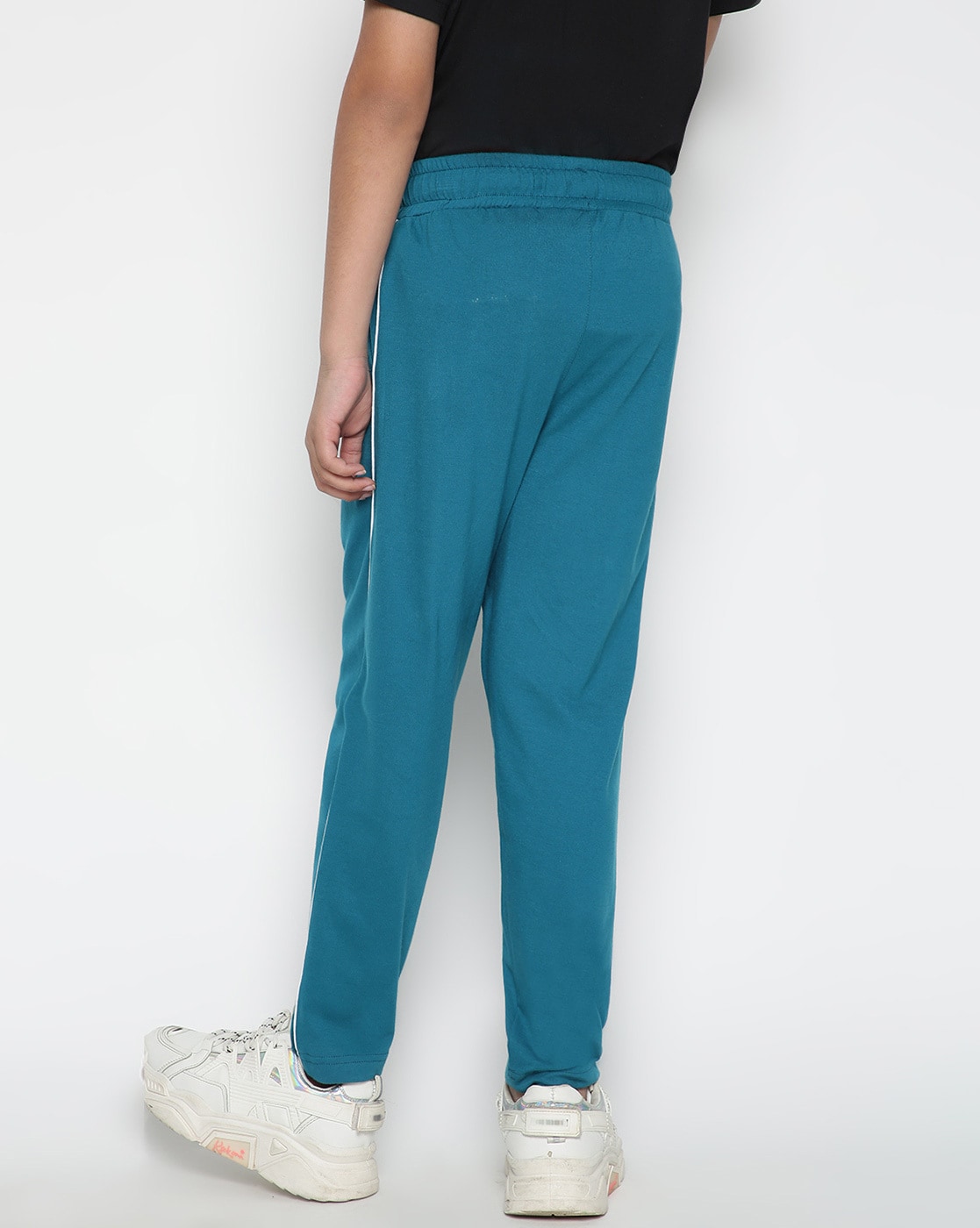 Pantaloons Junior Teal Print Full Length Casual Boys Regular Fit Track  Pants - Selling Fast at
