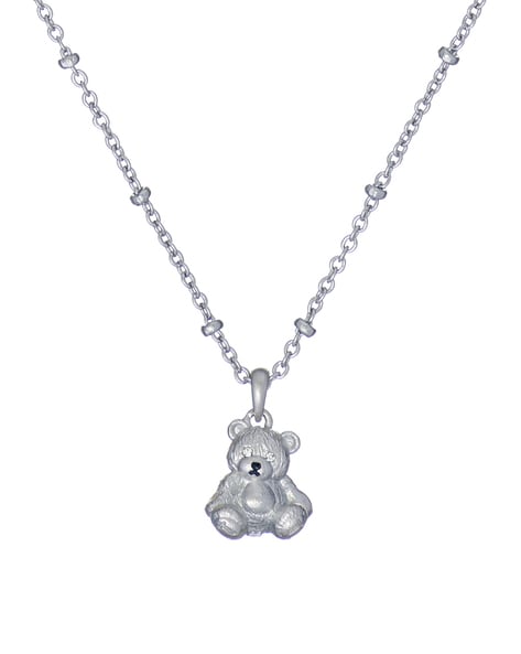 Sterling Silver Bear Pendant Chain Necklace Dean Brown Navajo -  Yourgreatfinds